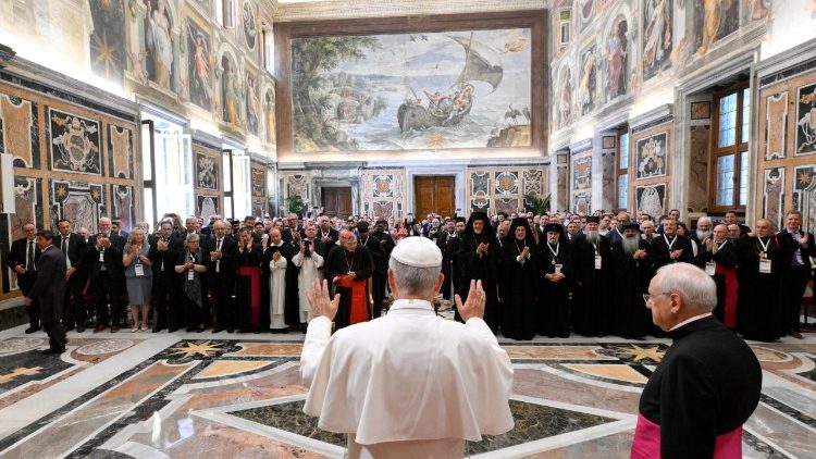  Pope Leo XIV receives Symposium “Nicea and the Church of the Third Millennium: Towards Catholic-Orthodox Unity” at the Angelicum