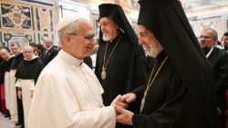  Pope Leo XIV receives participants in the Symposium “Nicaea and the Church of the Third Millennium: Towards Catholic-Orthodox Unity”